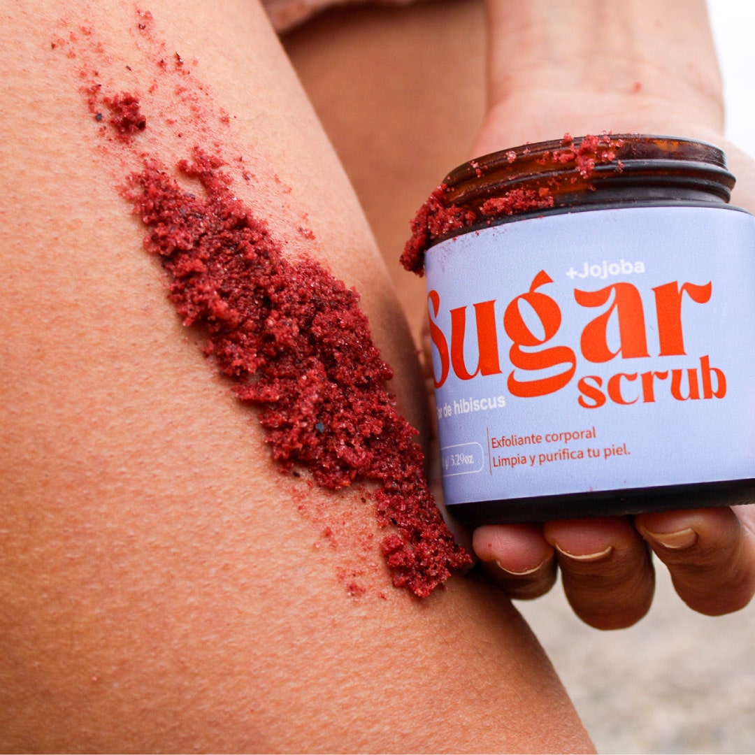 Sugar Scrub - Exfoliante corporal Hibiscus, Jojoba, Jazmin