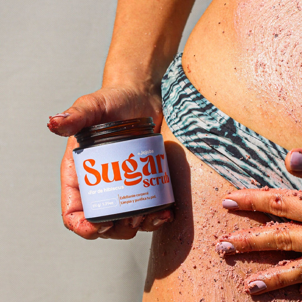 Sugar Scrub - Exfoliante corporal Hibiscus, Jojoba, Jazmin